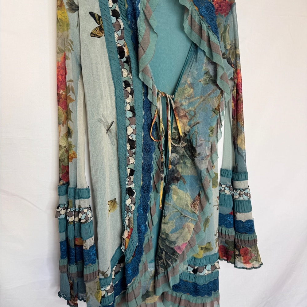 Jean Paul Gaultier Soleil Sheer Vintage Cardigan - Picture 12 of 14